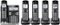 Panasonic - KX-TGF575S DECT 6.0 Expandable Cordless Phone System with Digital Answering System - Silver-Angle_Standard
