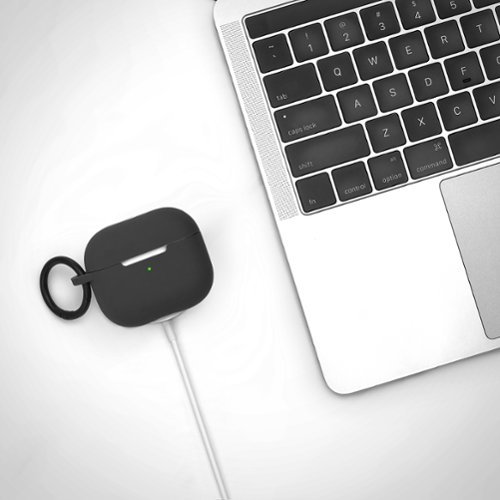 Best Buy essentials™ Silicone Case for Apple AirPods 3rd Generation - Black SHOP ONLINE