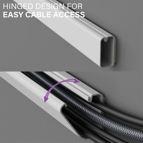 Sanus On-Wall Cable Concealer Cord Cover Kit for Mounted TVs - Holds Up to 4 Cables - White HOW TO BUY
