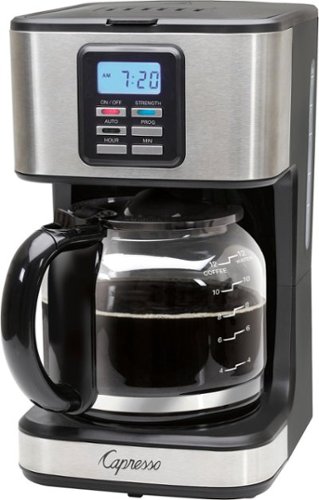  Capresso - SG220 12-Cup Coffee Maker - Black/stainless steel