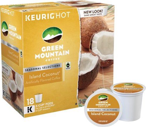  Keurig Green Mountain - Island Coconut K-Cup Pods (18-Pack)