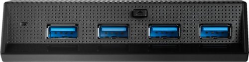  Insignia™ - 4-Port High Speed USB Hub for PS4 Pro and PS4 Slim - Black