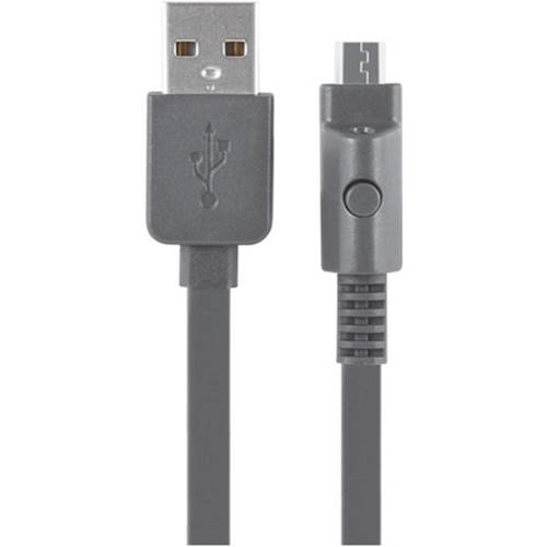 Xentris - 4' USB-to-Micro USB Charge-and-Sync Cable - Gray