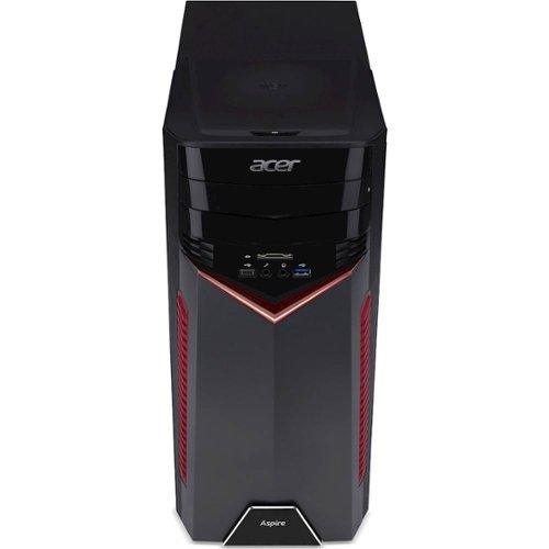 Acer - Aspire GX Desktop - Intel Core i7 - 16GB Memory - NVIDIA GeForce GTX 1060 - 256GB Solid State Drive + 1TB Hard Drive - Black-Front_Standard 