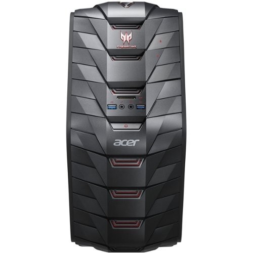 Acer - Predator Gaming Desktop- Intel Core i5- 12GB Memory - NVIDIA GeForce GTX 1060 - 128GB Solid State Drive + 1TB Hard Drive-Front_Standard 