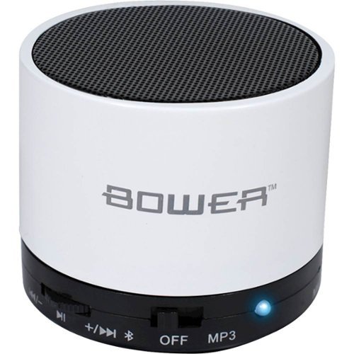 Bower - Portable Bluetooth Speaker - White-Front_Standard 