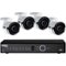 Lorex - 8-Channel, 4-Camera Indoor/Outdoor Wired 4MP 2TB NVR Surveillance System-Front_Standard