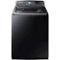 Samsung - 5.2 Cu. Ft. High-Efficiency Top Load Washer with Steam and Activewash - Black Stainless Steel-Front_Standard 