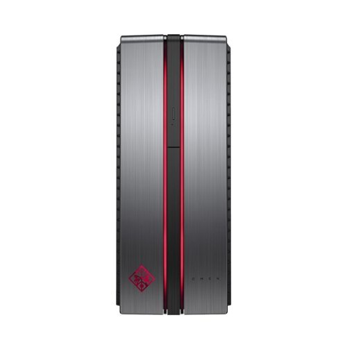 OMEN by HP Desktop - Intel Core i3 - 8GB Memory - AMD Radeon RX 460 - 256GB Solid State Drive + 1TB Hard Drive - Black/gray/red-Front_Standard