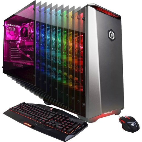 CyberPowerPC - Gamer Master Gaming Desktop - AMD Ryzen 7 - 16GB Memory - NVIDIA GeForce GTX 1080 - 120GB SSD + 2TB Hard Drive - Gray-Front_Standard 
