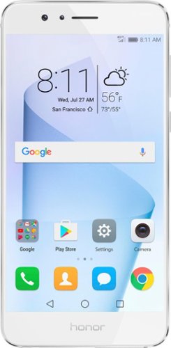 Huawei - Refurbished Honor 8 4G LTE with 32GB Memory Cell Phone (Unlocked) - Pearl white-Front_Standard 