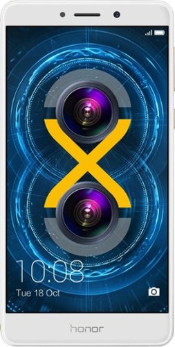 Huawei - Refurbished Honor 6x 4G LTE with 32GB Memory Cell Phone (Unlocked) - Gold-Front_Standard 