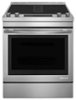 JennAir - 6.4 Cu. Ft. Self-Cleaning Slide-In Electric Convection Range - Silver-Front_Standard