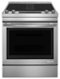 JennAir - 6.4 Cu. Ft. Self-Cleaning Slide-In Electric Convection Range - Silver-Front_Standard 