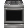 JennAir - 5.1 Cu. Ft. Self-Cleaning Slide-In Gas Convection Range - Stainless Steel-Front_Standard