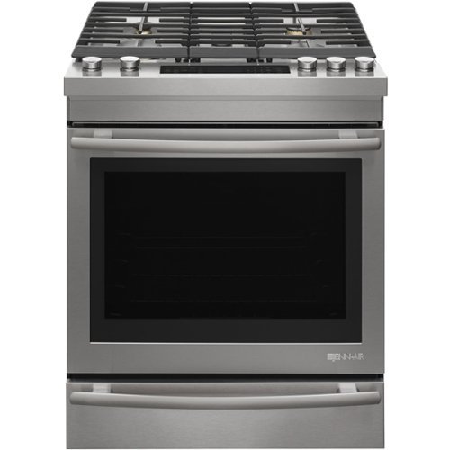  JennAir - 7.1 Cu. Ft. Self-Cleaning Slide-In Dual Fuel Convection Range - Stainless steel