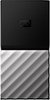 WD - My Passport SSD 1TB External USB 3.1 Gen 2 Portable Hard Drive - Black top / gunmetal (medium metallic gray) bottom-Front_Standard