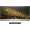 HP - Envy 34" LED UltraWide HD Monitor - Black/Silver-Front_Standard