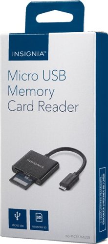 Insignia™ Micro USB Memory Card Reader - Black HOW TO BUY