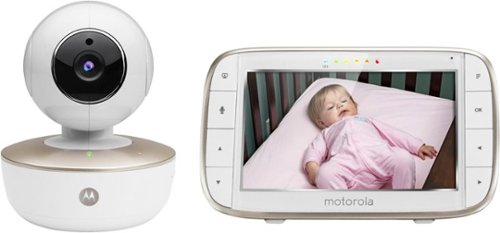  Motorola - Video Baby Monitor with 5&quot; Screen - Gray/white