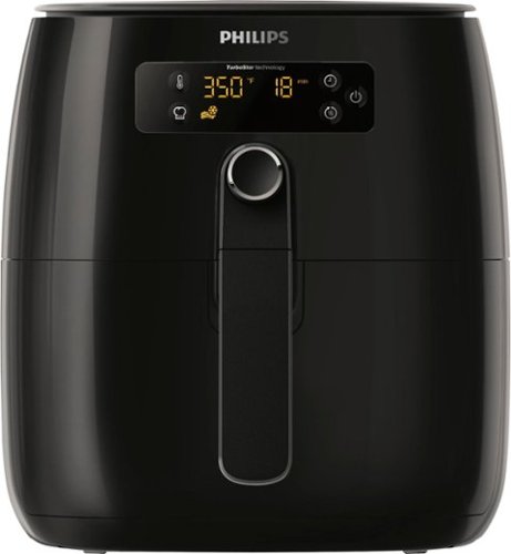  Philips - Avance Collection 2.75 qt. TurboStar™ Digital Air Fryer - Black