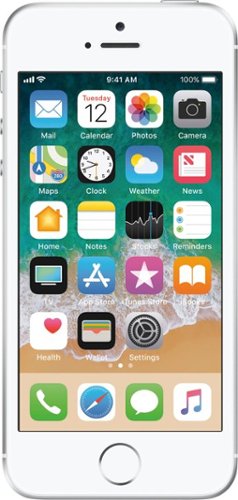 Apple - iPhone SE 32GB - Silver (Sprint)-Front_Standard 