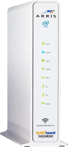 ARRIS SURFboard  24 x 8 DOCSIS 3.0 Voice Cable Modem with AC1750 Dual-Band Wi-Fi Router for Xfinity - White WORLDWIDE DELIVERY