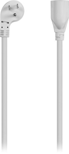 Insignia™ 8' Extension Power Cord - White GLOBAL SHIPPING