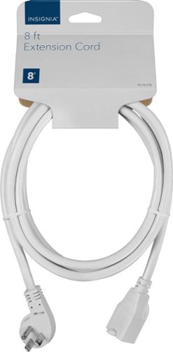 Insignia™ 8' Extension Power Cord - White HOW TO BUY