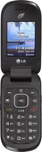 Total Wireless - LG 238C Prepaid Cell Phone - Black-Front_Standard 