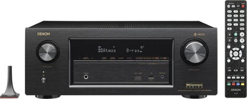  Denon - AVR 7.2-Ch. With HEOS 4K Ultra HD A/V Home Theater Receiver - Black