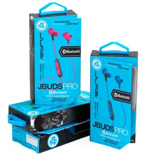 JLab JBuds Pro Signature Wireless Earbud Headphones - Gray/Blue WHERE TO BUY