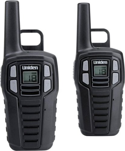 Uniden - GMRS 16-Mile, 22-Channel GMRS 2-Way Radios (Pair) - Black-Angle_Standard 