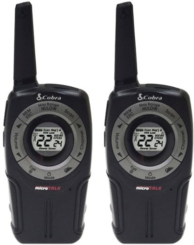 Cobra - PRO series 28-Mile FRS 2-Way Radios (Pair) - Black-Angle_Standard 