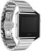 Platinum™ - Smooth Link Metal Band Stainless Steel Watch Strap for Fitbit Blaze - Matte silver-Angle_Standard