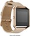 Platinum™ - Leather Band Stainless Steel and Leather Watch Strap for Fitbit Blaze - Blush-Angle_Standard
