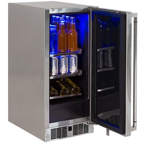 Lynx - Professional 2.7 Cu. Ft. Built-In Mini Fridge - Stainless Steel