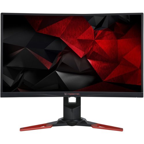 Acer - Predator Z271 27" LED Curved FHD GSync Monitor - Black/Red-Front_Standard 