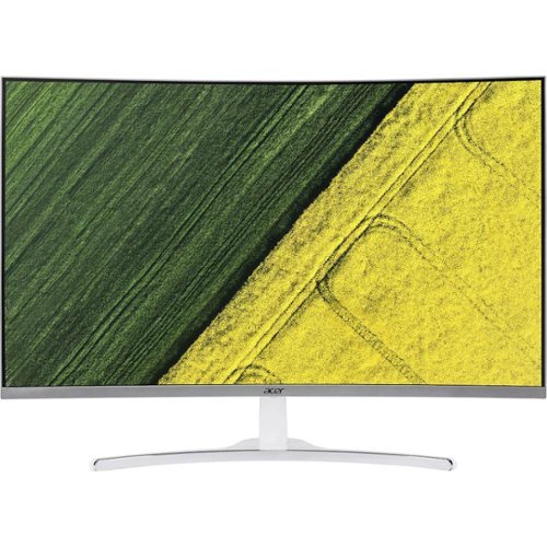 Acer - 31.5" LCD Curved FHD Monitor - Silver-Front_Standard 