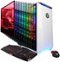 CyberPowerPC - BattleBox Ultimate Desktop Intel Core 7700K 32GB Memory NVIDIA GeForce GTX 1080 Ti240GB Solid State Drive 3TB Hard Drive - White-Front_Standard