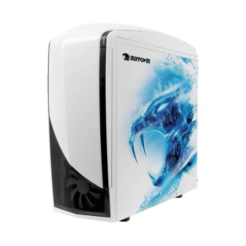 iBUYPOWER - Desktop - Intel Core i3 - 8GB Memory - 1TB Hard Drive - White/Blue-Front_Standard 