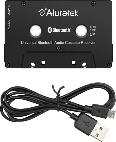 Aluratek Bluetooth Audio Cassette Adapter - Black WORLDWIDE DELIVERY
