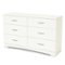 Southwest - Step One Collection 6-Drawer Dresser - White-Front_Standard