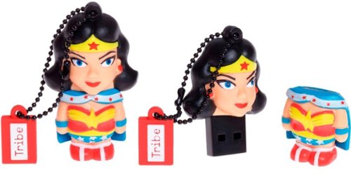  Tribe - Wonder Woman 16GB USB 2.0 Flash Drive - Beige/black/blue/red/white/yellow
