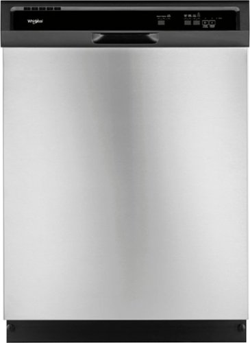 "Whirlpool - 24"" Built-In Dishwasher - Stainless steel"