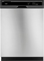 Whirlpool - 24" Built-In Dishwasher - Stainless steel - Front_Standard