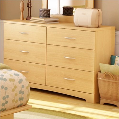 Southwest - Step One Collection 6-Drawer Dresser - Natural Maple-Front_Standard 