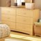 Southwest - Step One Collection 6-Drawer Dresser - Natural Maple-Front_Standard