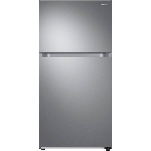 Samsung - 21.1 Cu. Ft. Top-Freezer Refrigerator with  FlexZone and Ice Maker - Stainless steel
