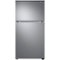 Samsung - 21.1 cu. ft. Top-Freezer Refrigerator with FlexZone - Stainless Steel-Front_Standard 